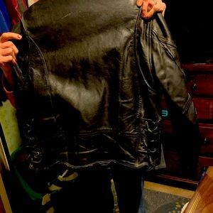 2Leather coats one is size small and one is size medium